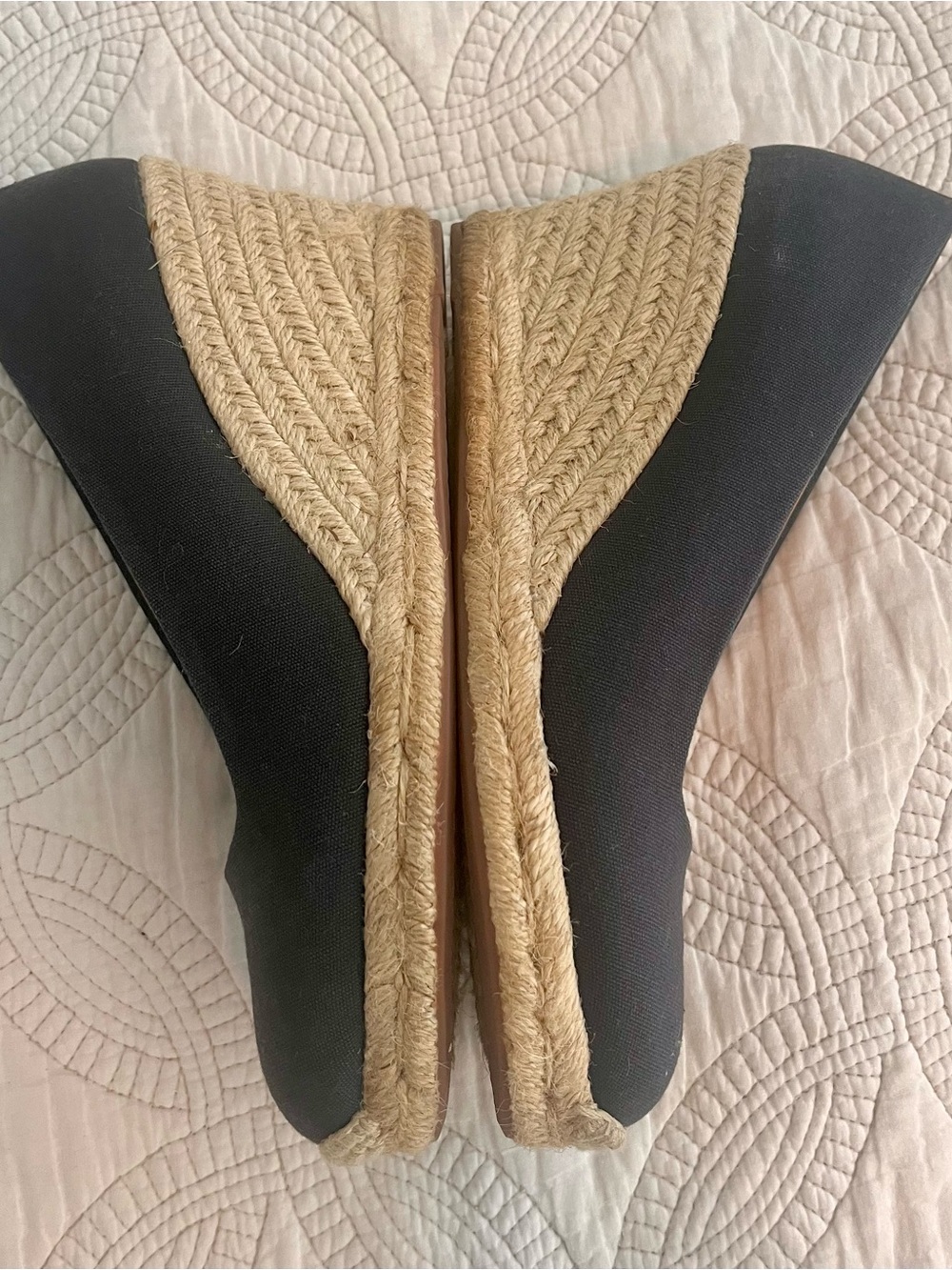 J. Crew Navy Espadrille Wedges - Picture 7 of 10